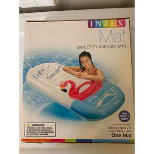 Intex Flamingo Oval Float Sweet Flamingo Mat Brand New 68” x 27” x 7” Pool Beach